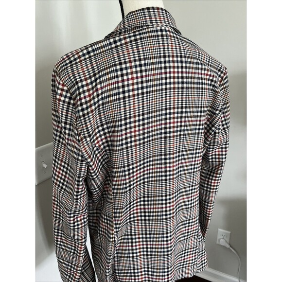 Be Cool Los Angeles Plaid Blazer Large - Picture 8 of 11